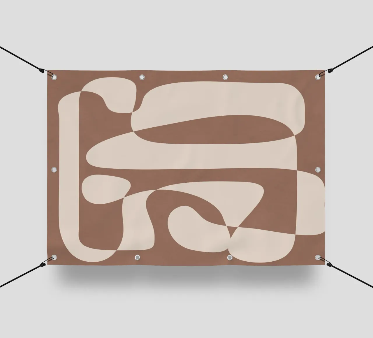 Mocha Modern Abstract 2 telo in pvc da Nadjaa