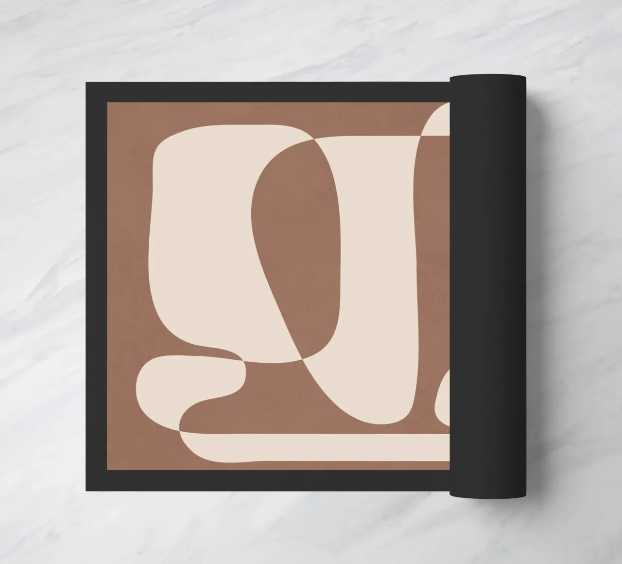 Mocha Modern Abstract 2 zerbino da Nadjaa