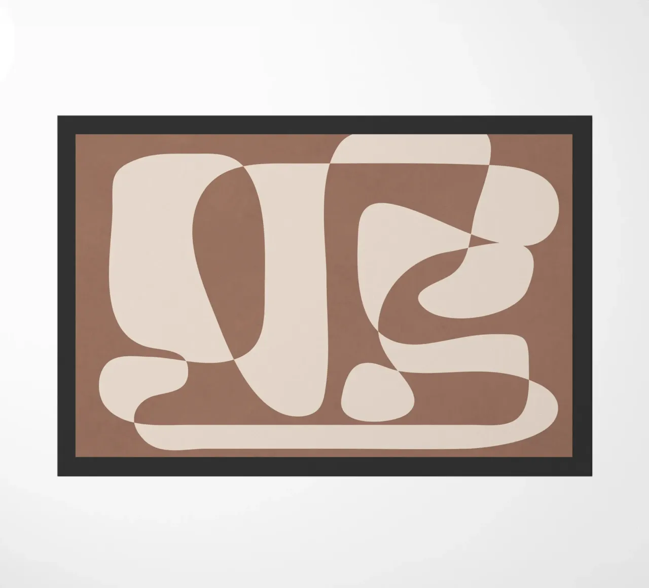 Mocha Modern Abstract 2 zerbino da Nadjaa