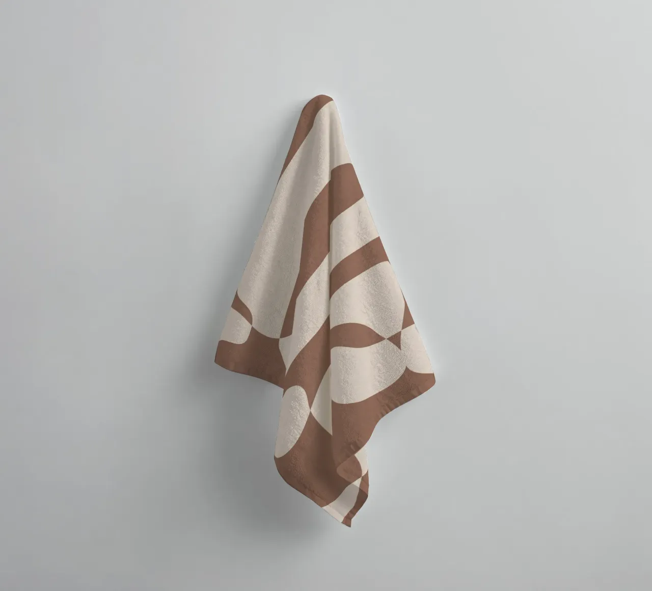 Mocha Modern Abstract 2 serviette de bain de Nadjaa