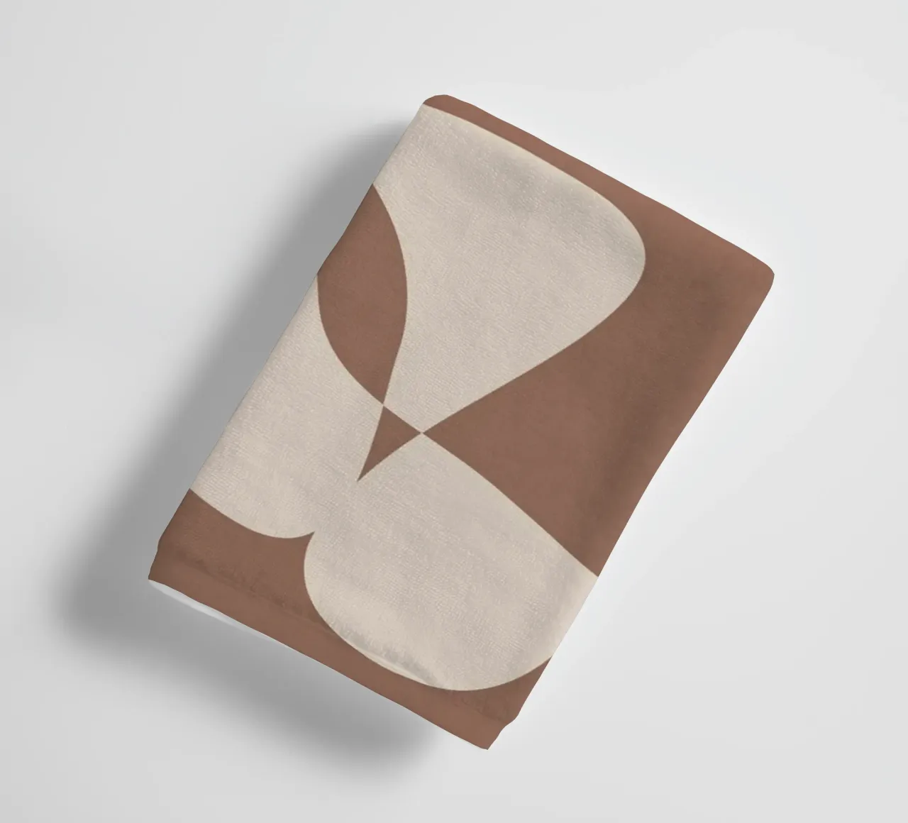 Mocha Modern Abstract 2 serviette de bain de Nadjaa