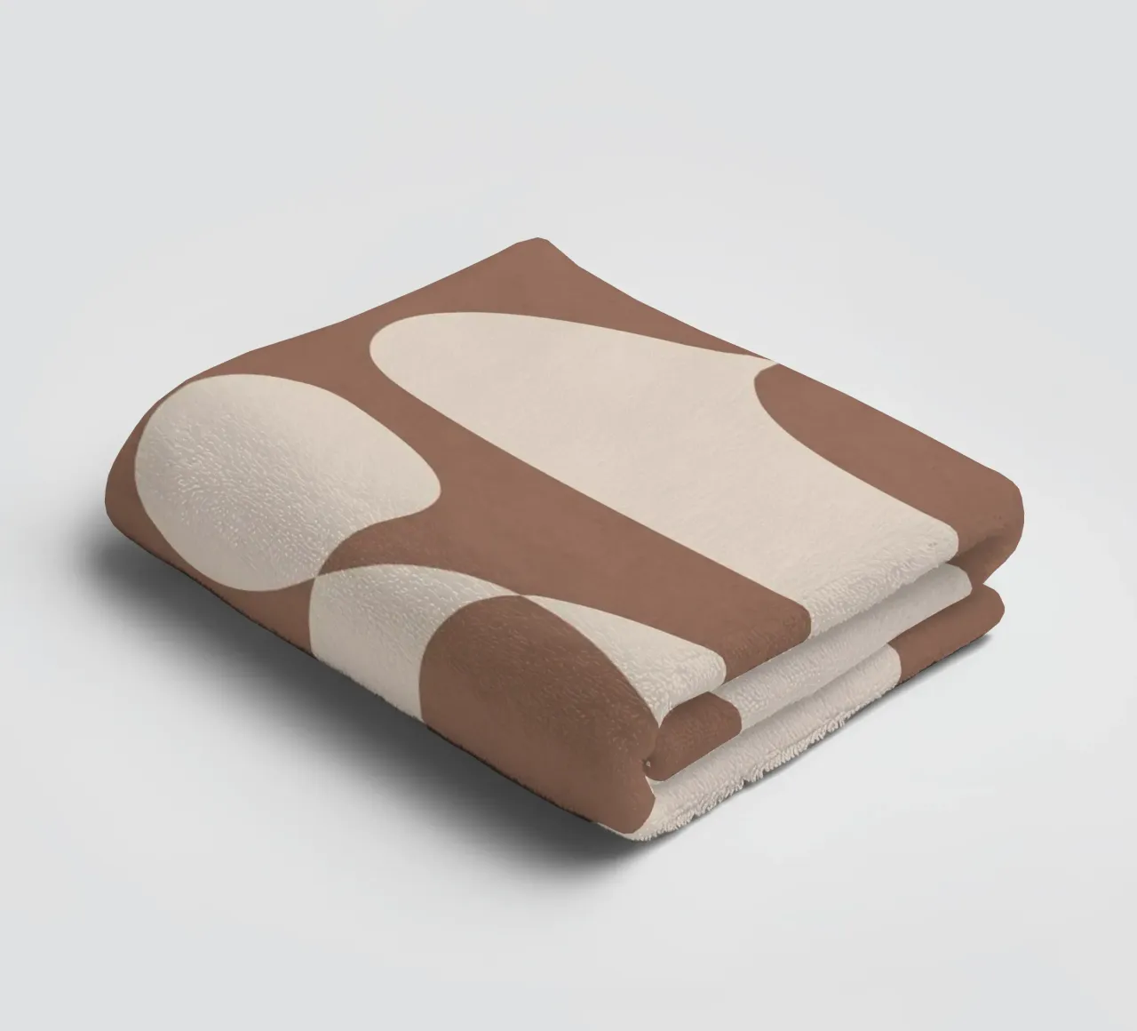 Mocha Modern Abstract 2 serviette de bain de Nadjaa