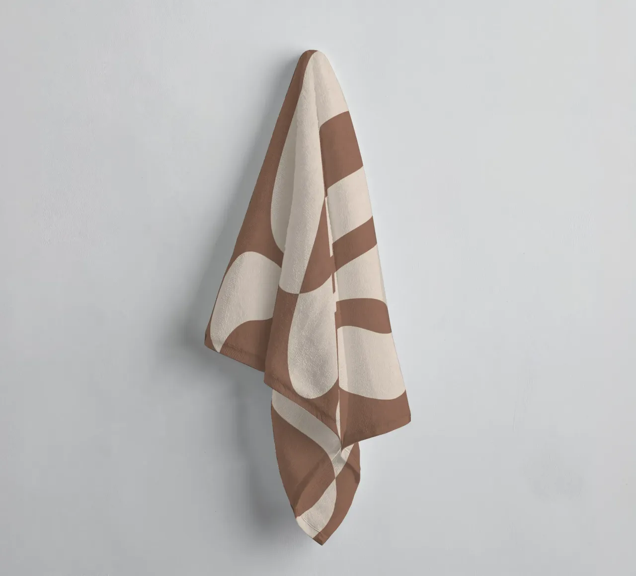 Mocha Modern Abstract 2 serviette de bain de Nadjaa
