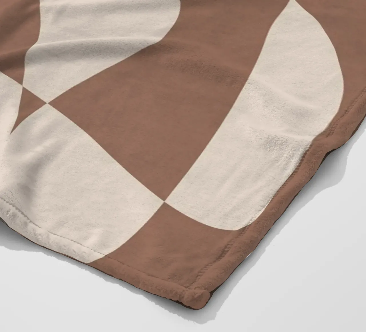 Mocha Modern Abstract 2 coperta in pile da Nadjaa