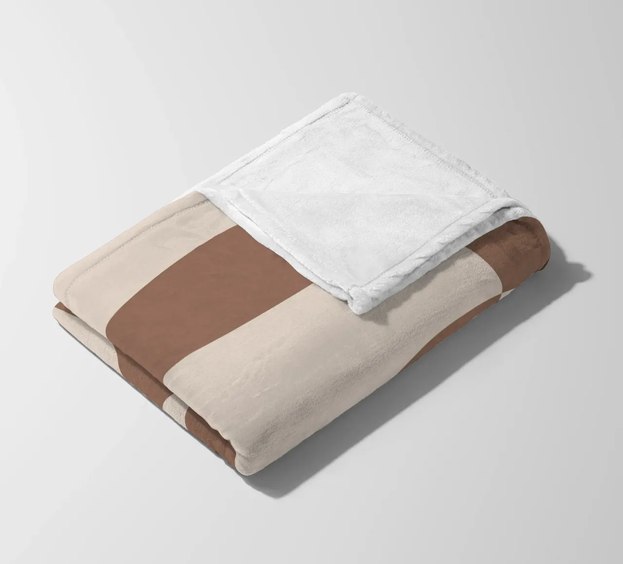 Mocha Modern Abstract 2 coperta in pile da Nadjaa