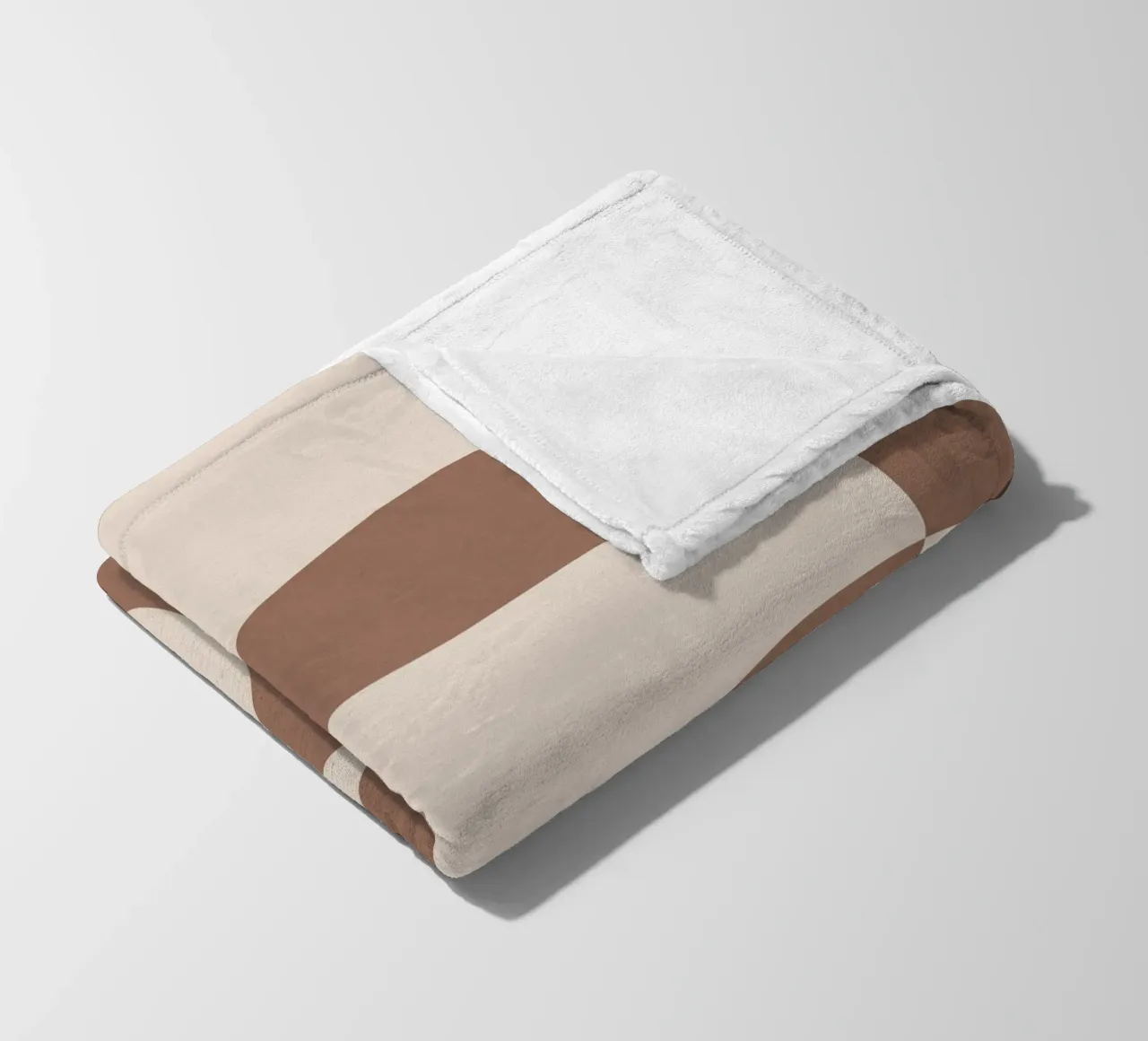 Mocha Modern Abstract 2 coperta in pile da Nadjaa