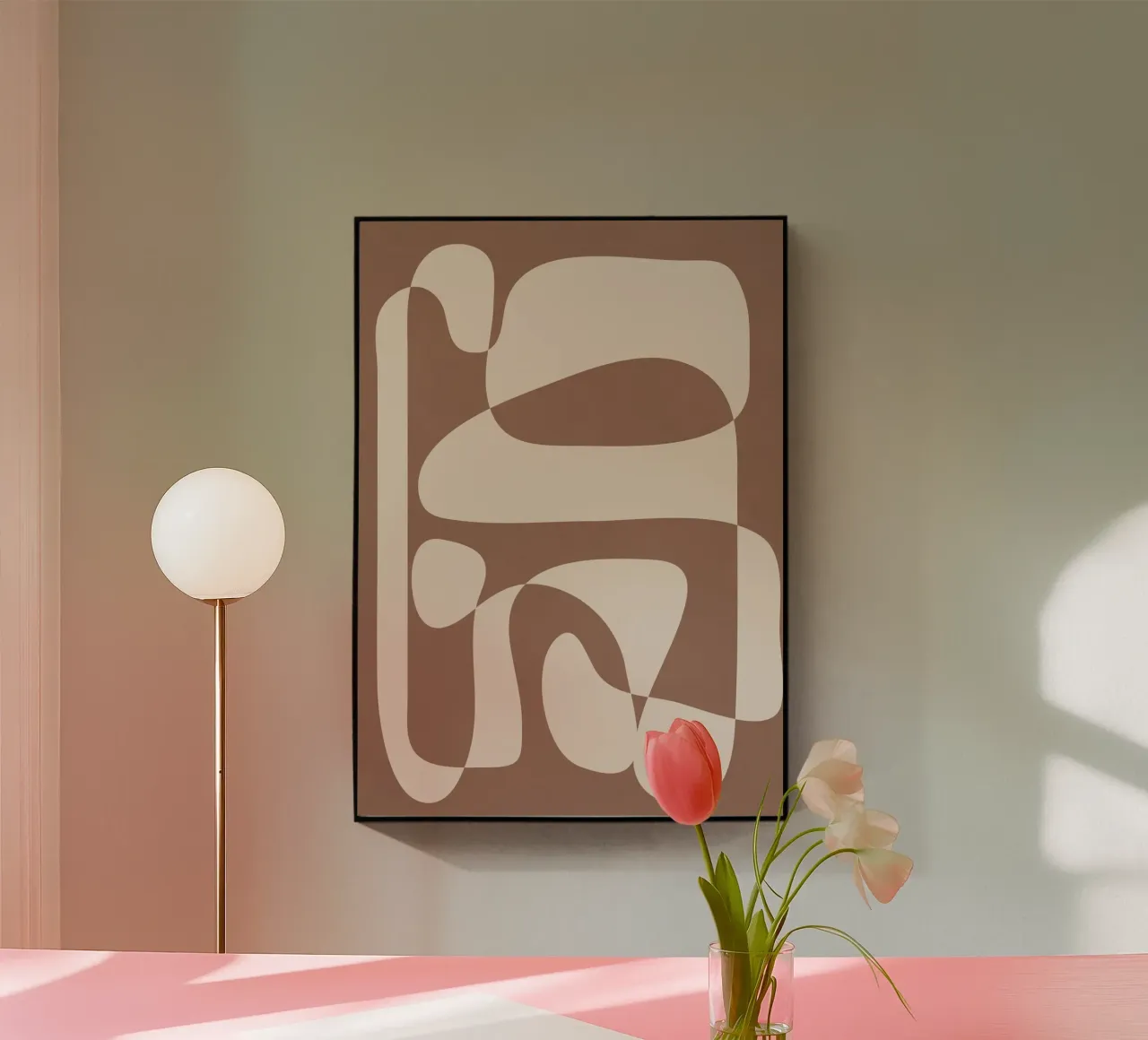 Mocha Modern Abstract 2 plexiglass da Nadjaa