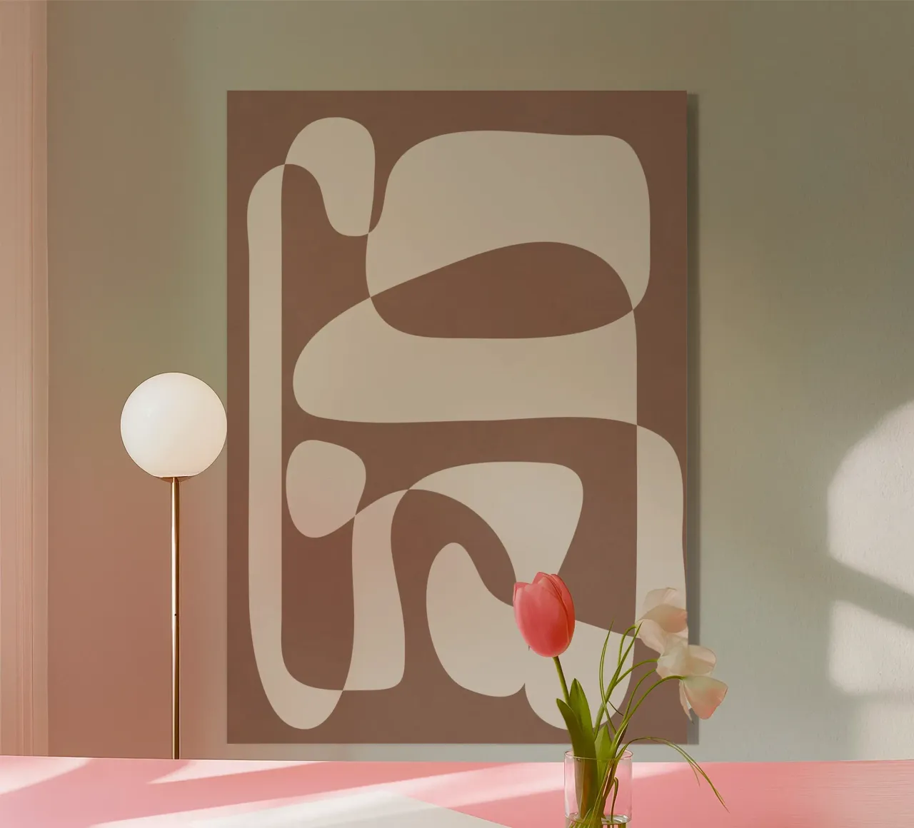 Mocha Modern Abstract 2 plexiglass da Nadjaa