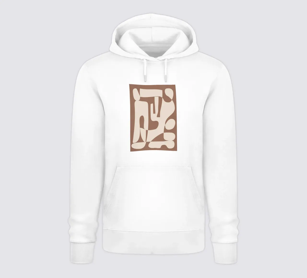 Mocha Modern Abstract 3 sudadera con capucha de Nadjaa
