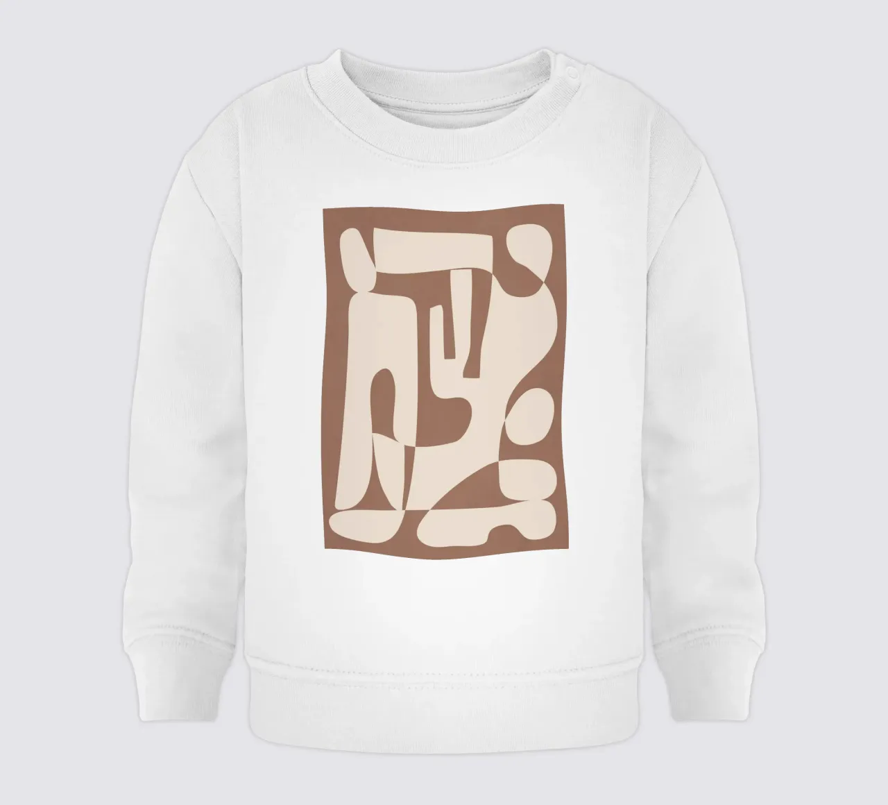 Mocha Modern Abstract 3 felpa neonato da Nadjaa