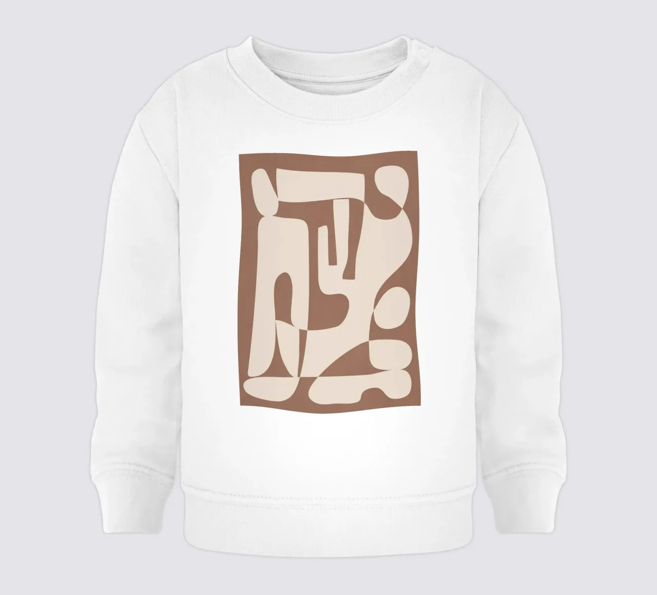 Mocha Modern Abstract 3 sudadera de bebé de Nadjaa