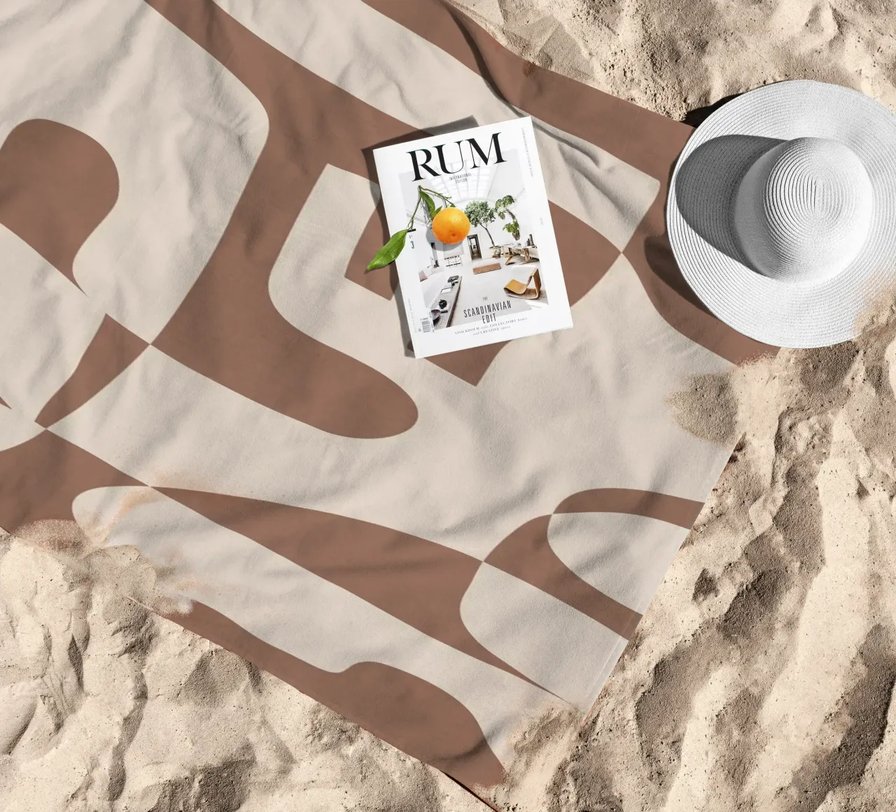 Mocha Modern Abstract 3 telo mare da Nadjaa