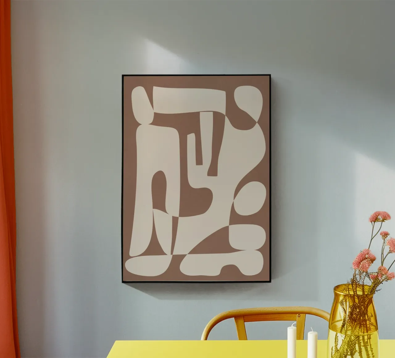 Mocha Modern Abstract 3 metacrilato de Nadjaa