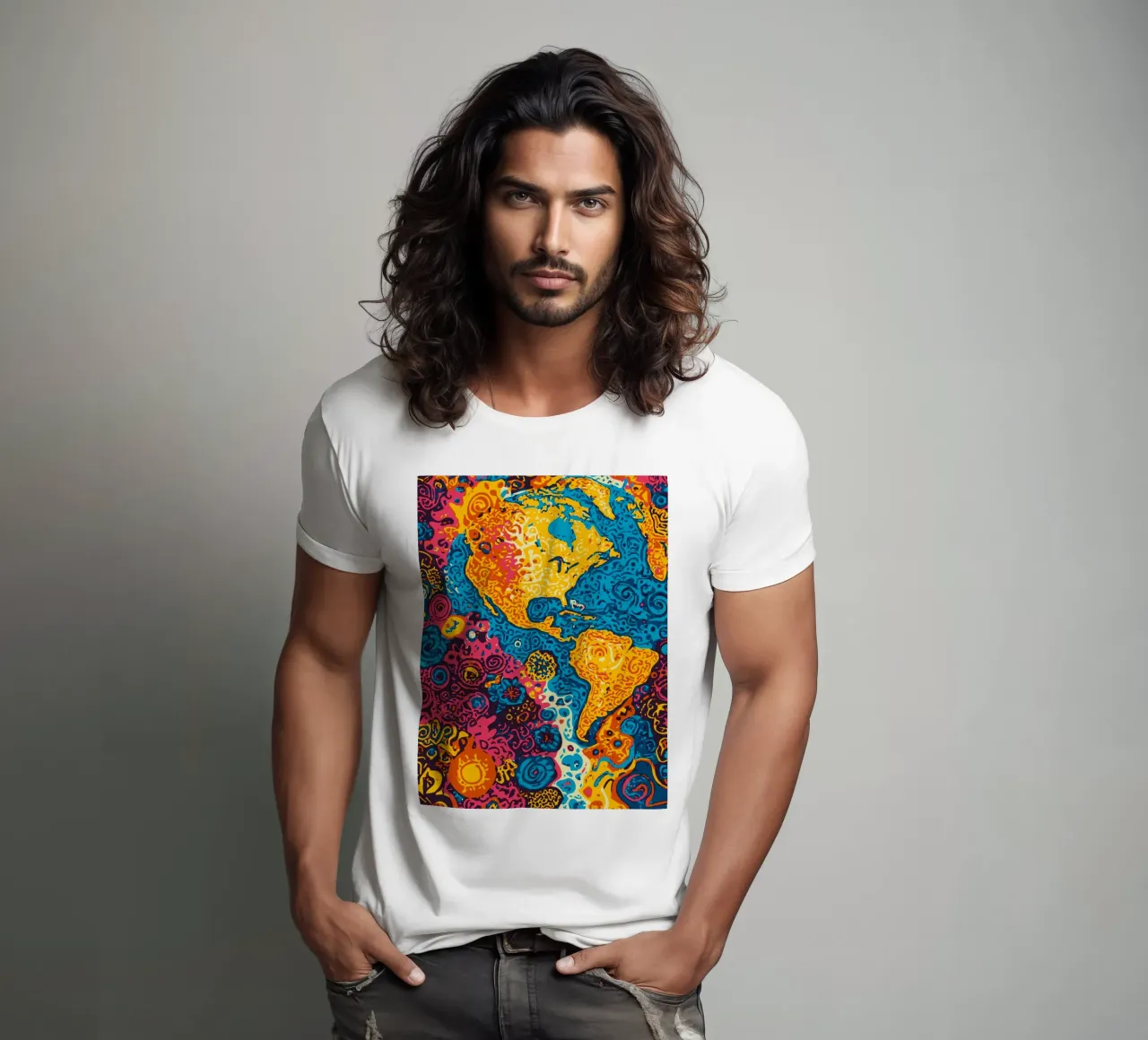 Planet Pattern - Une fusion d'art africain et de graffitis t-shirt de Abstract and Patterns