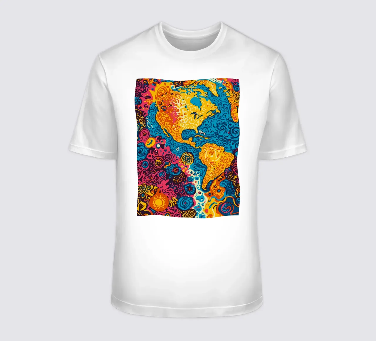 Planet Pattern - Una fusione di arte africana e graffiti t-shirt da Abstract and Patterns