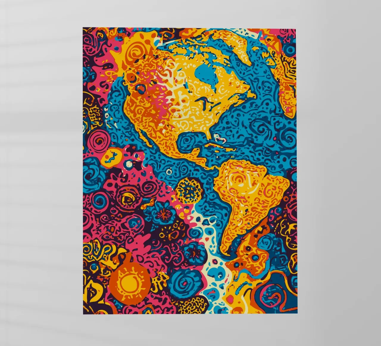 Planet Pattern - Una fusione di arte africana e graffiti pellicola backlit da Abstract and Patterns