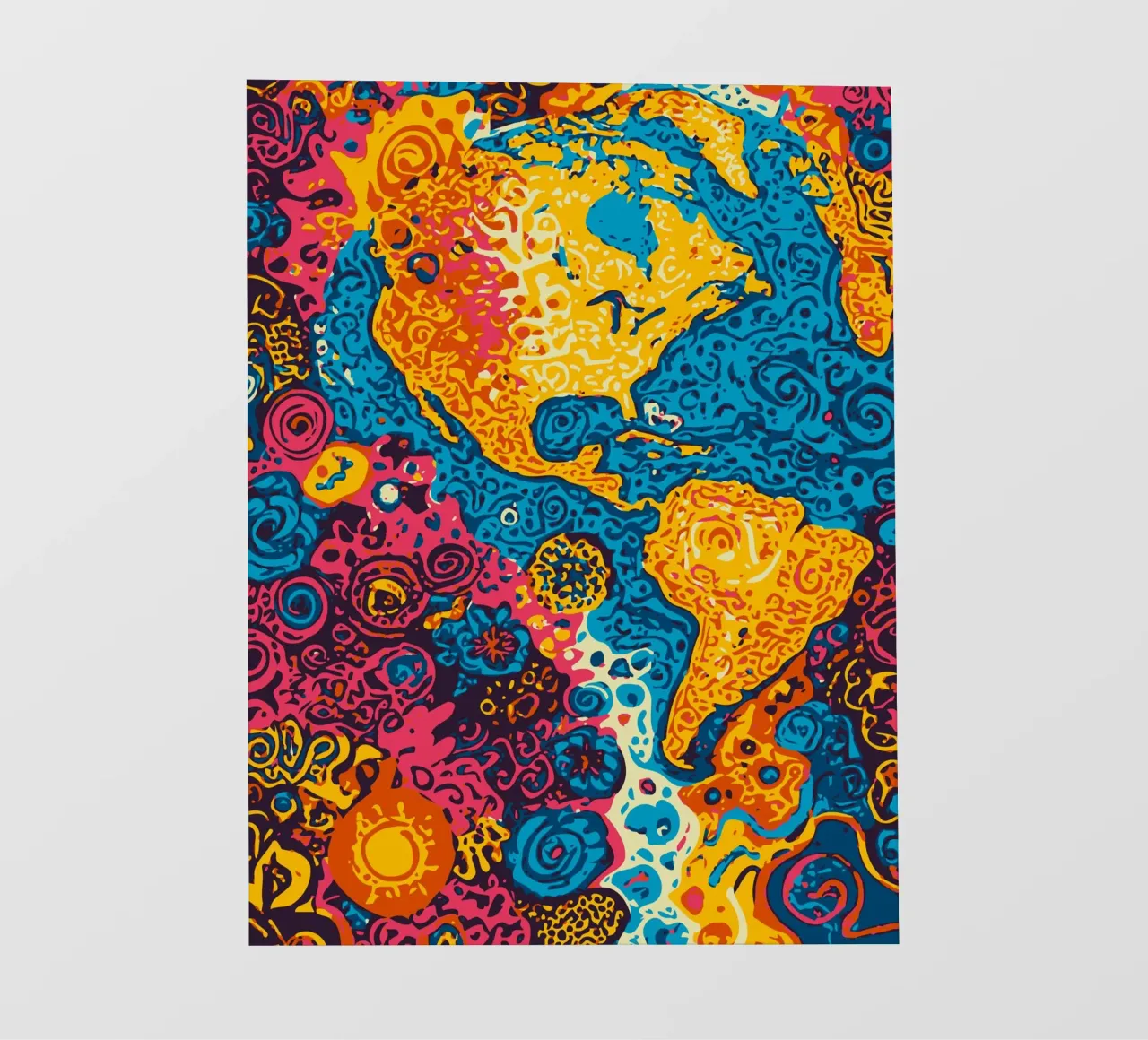 Planet Pattern - Una fusione di arte africana e graffiti pellicola backlit da Abstract and Patterns