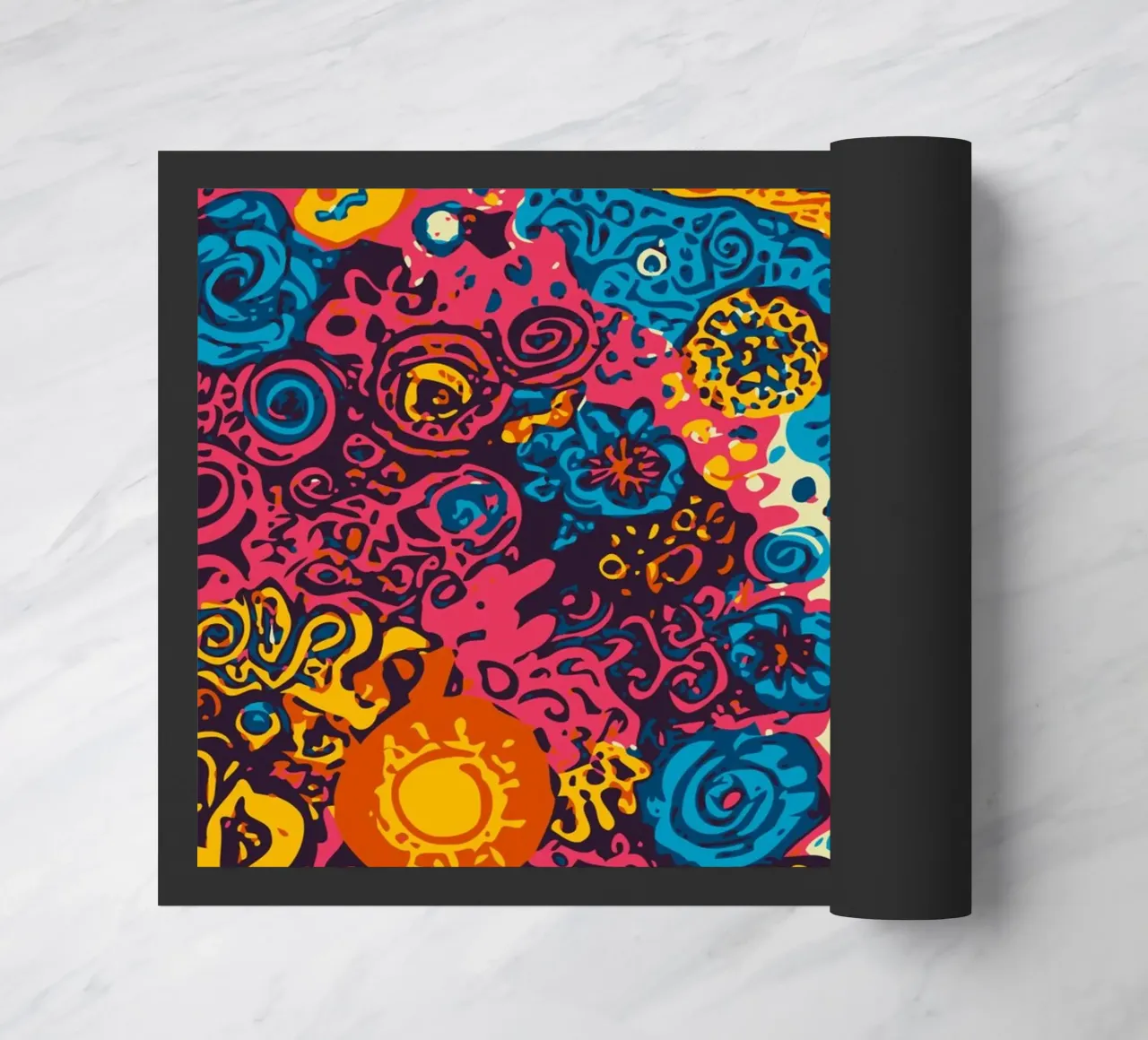 Planet Pattern - Una fusione di arte africana e graffiti zerbino da Abstract and Patterns