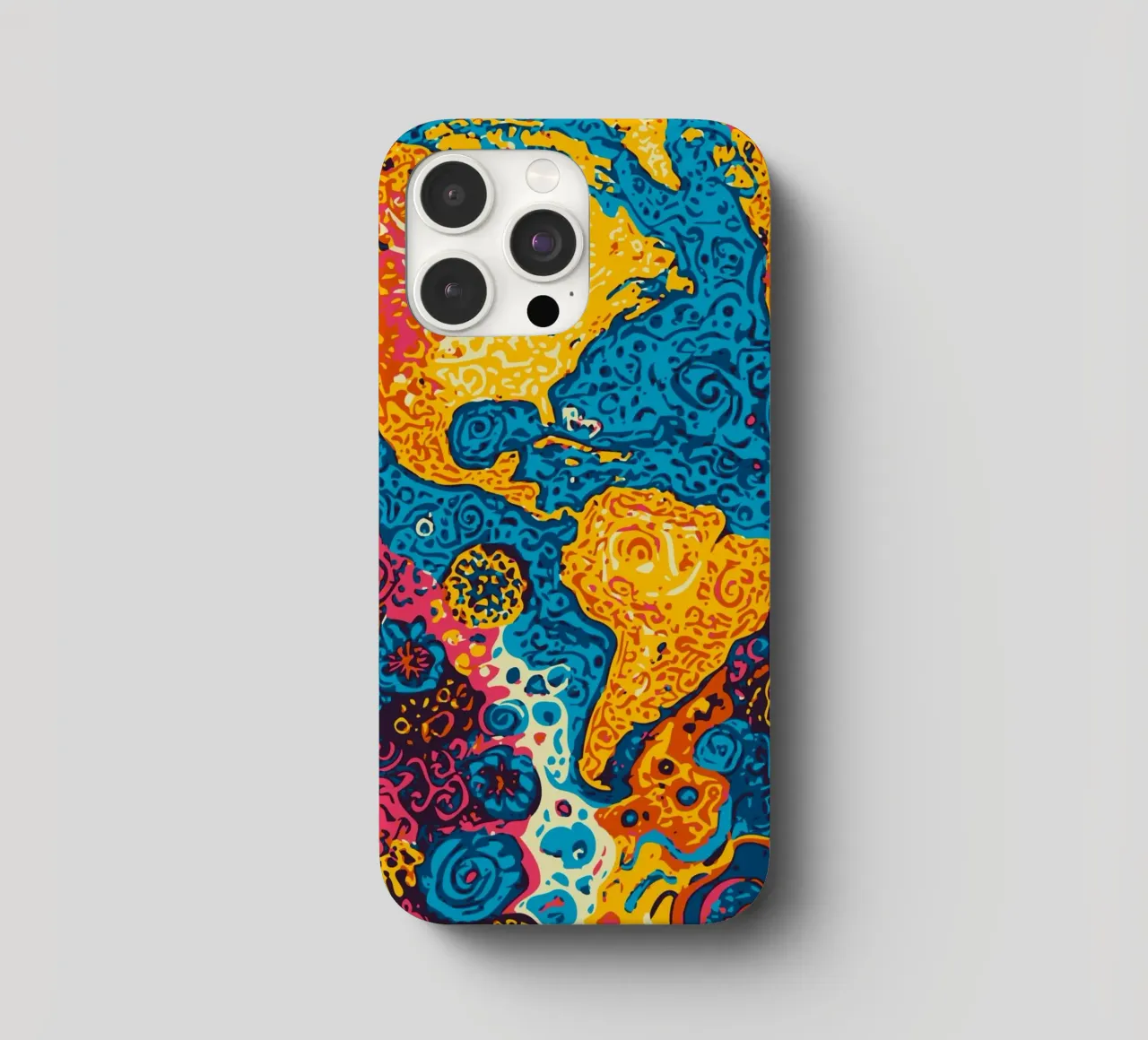Planet Pattern - Una fusione di arte africana e graffiti cover iphone da Abstract and Patterns