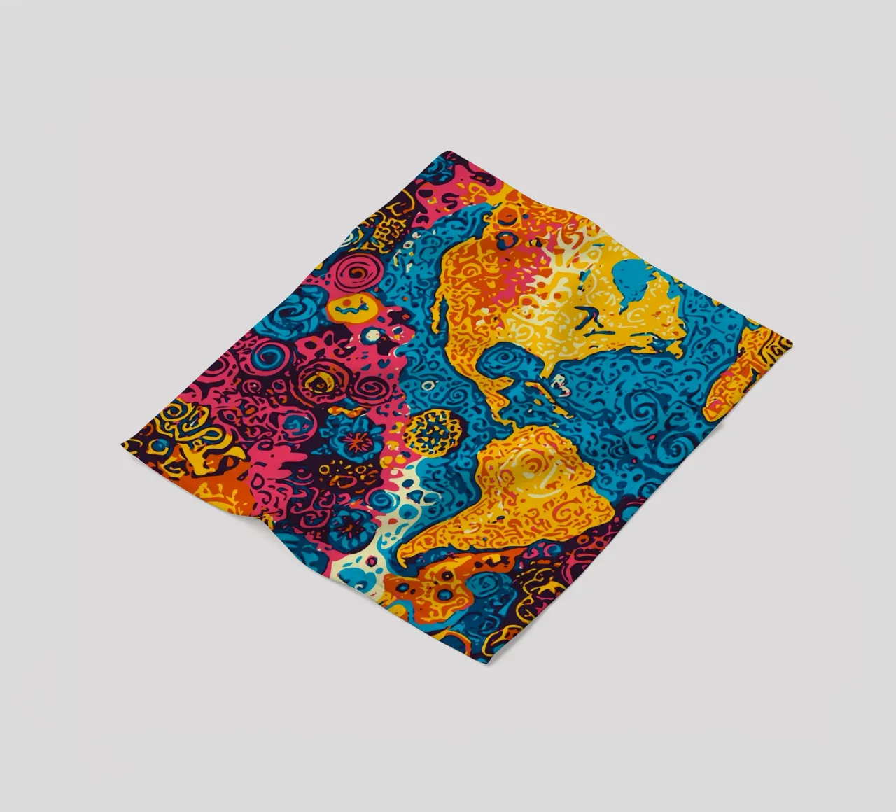 Planet Pattern - Una fusione di arte africana e graffiti coperta in pile da Abstract and Patterns