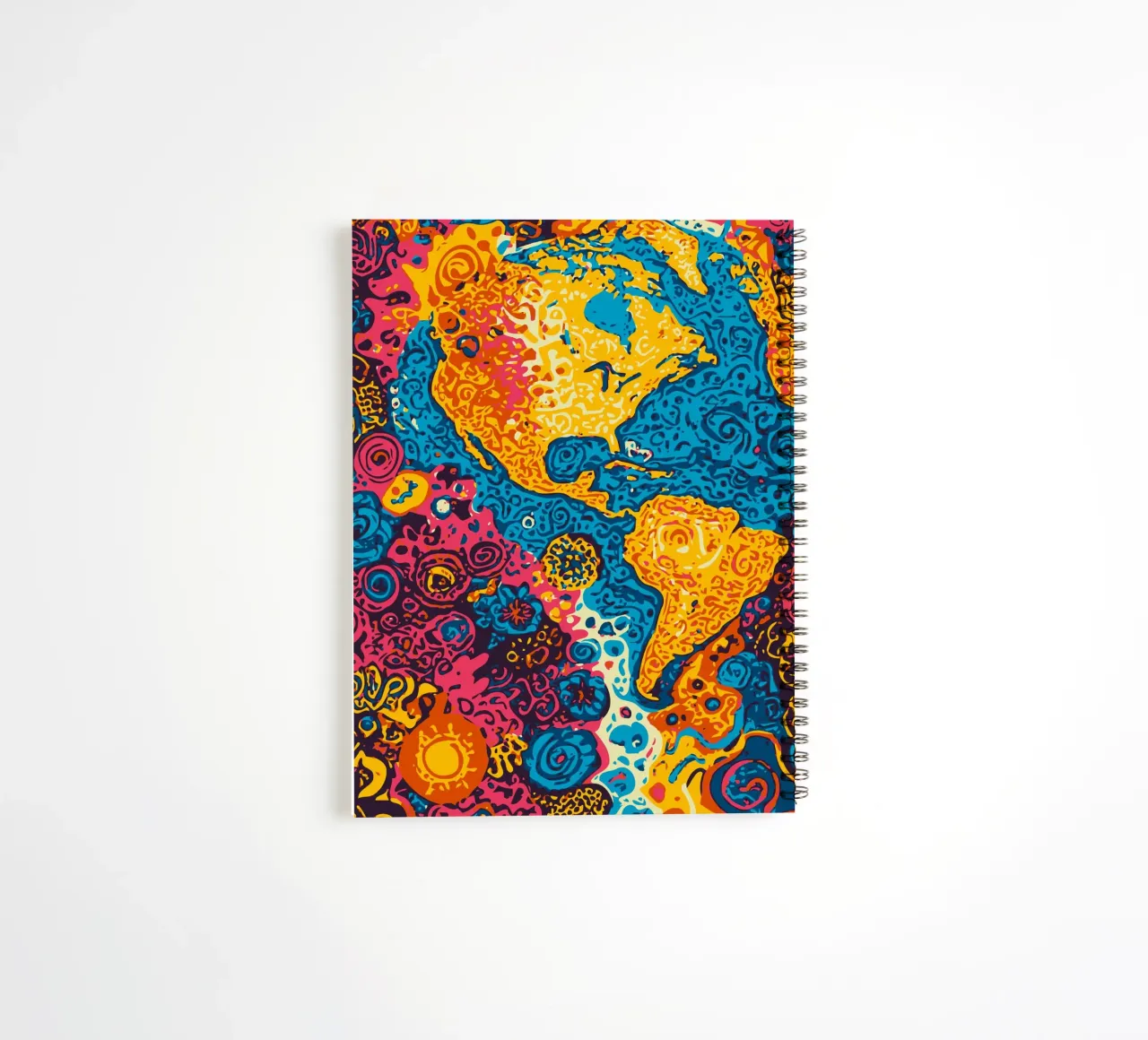 Planet Pattern – A Fusion of African Art and Graffiti spiral notebook by Abstract and Patterns