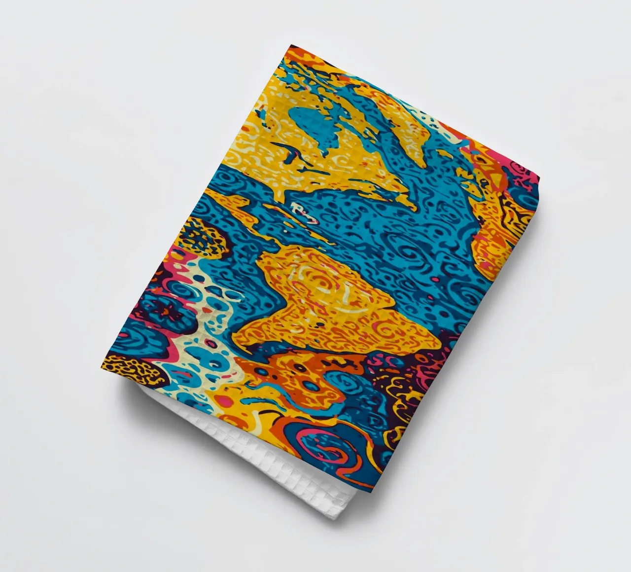 Planet Pattern - Une fusion d'art africain et de graffitis torchon de Abstract and Patterns