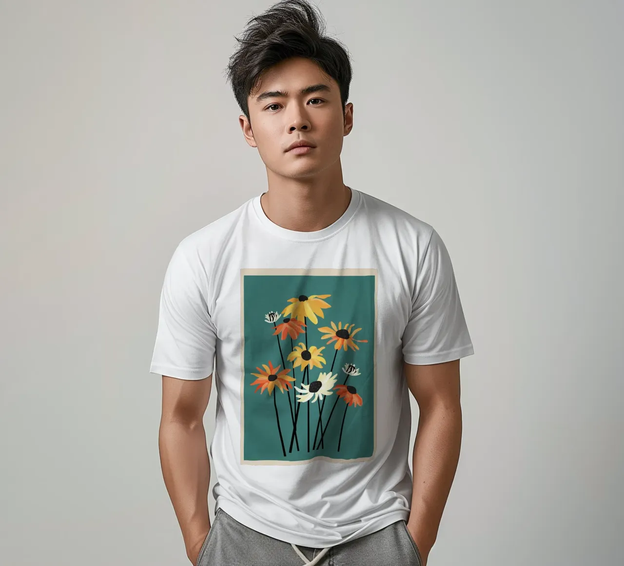 Abstract Flower Garden t-shirt da Nadjaa