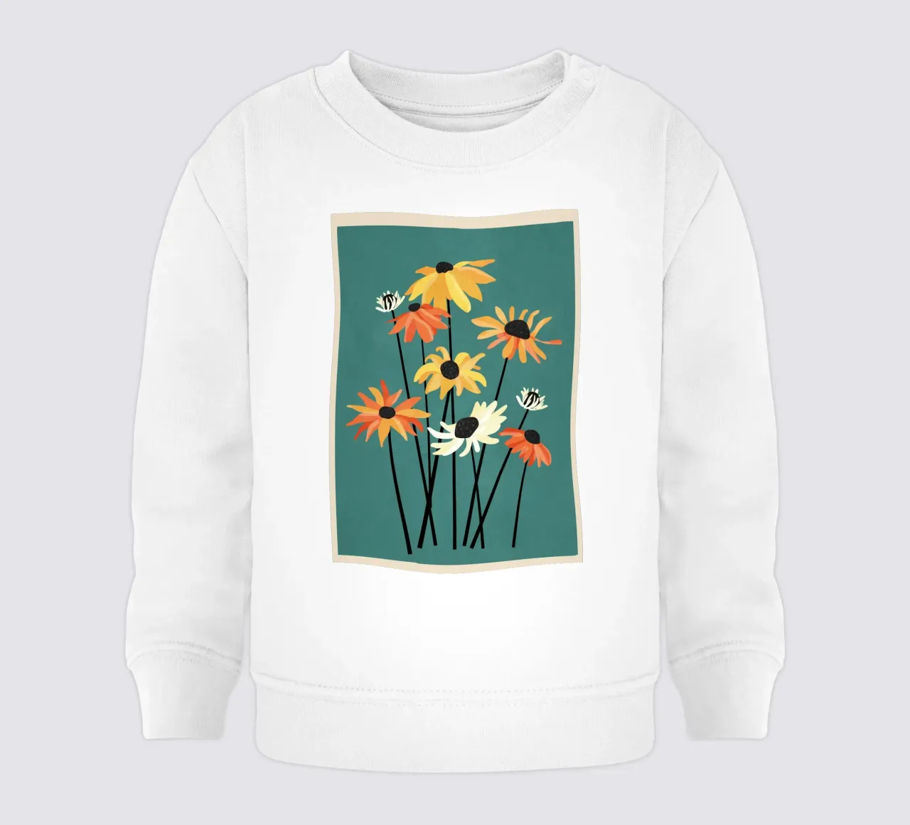 Abstract Flower Garden felpa neonato da Nadjaa
