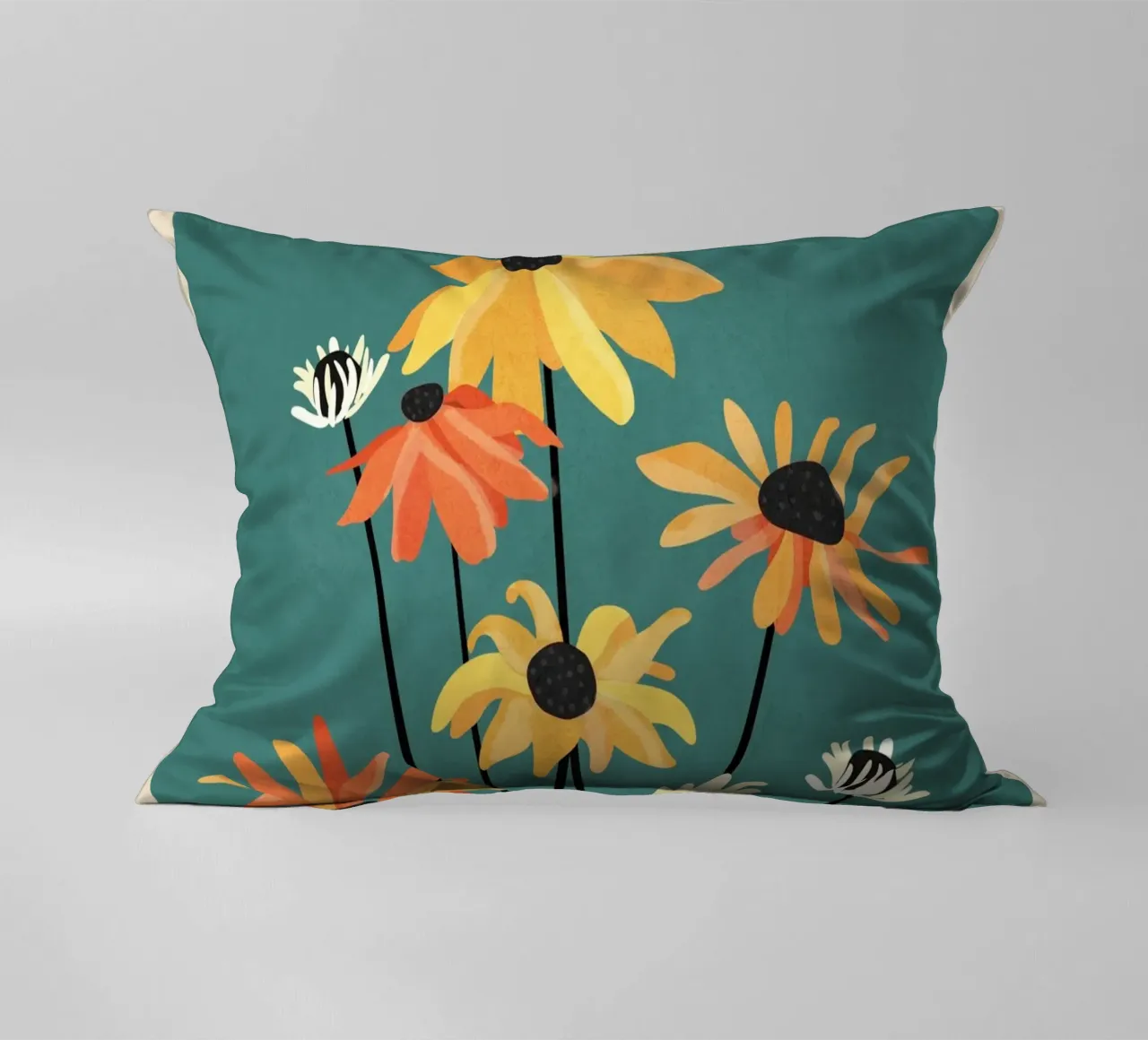 Abstract Flower Garden cuscino da Nadjaa