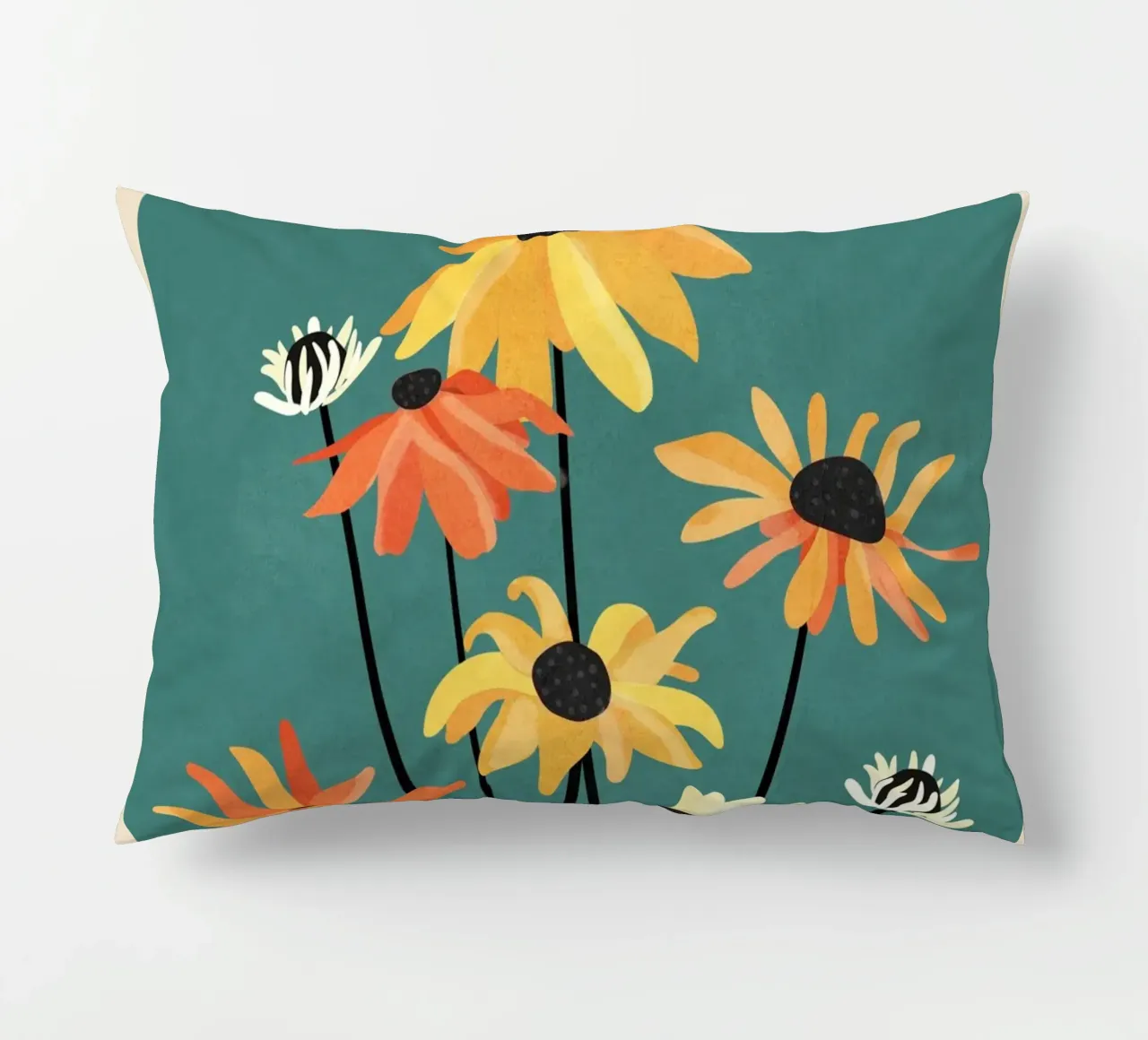 Abstract Flower Garden cuscino da Nadjaa