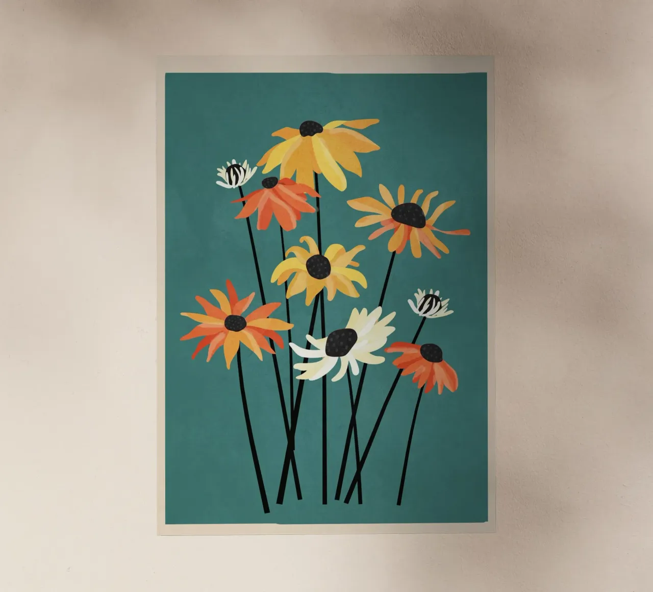 Abstract Flower Garden pellicola backlit da Nadjaa