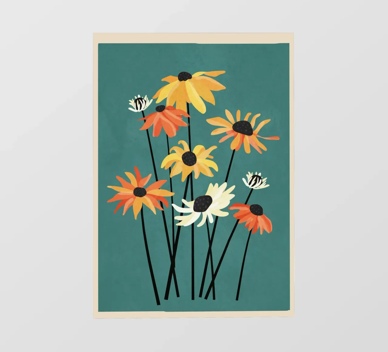 Abstract Flower Garden telo in pvc da Nadjaa