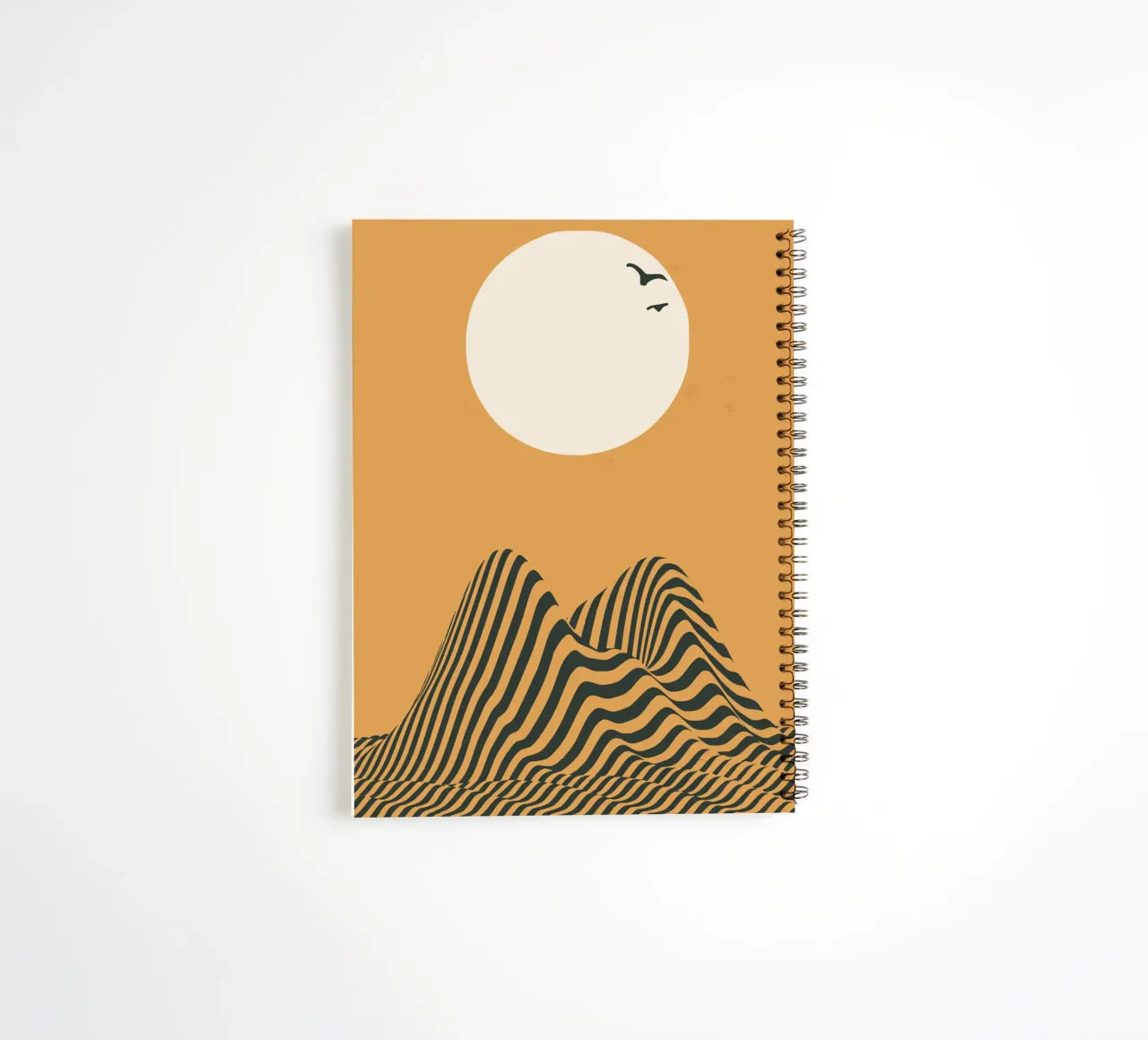 Dune jaune 03 carnet à spirale de Little Dean