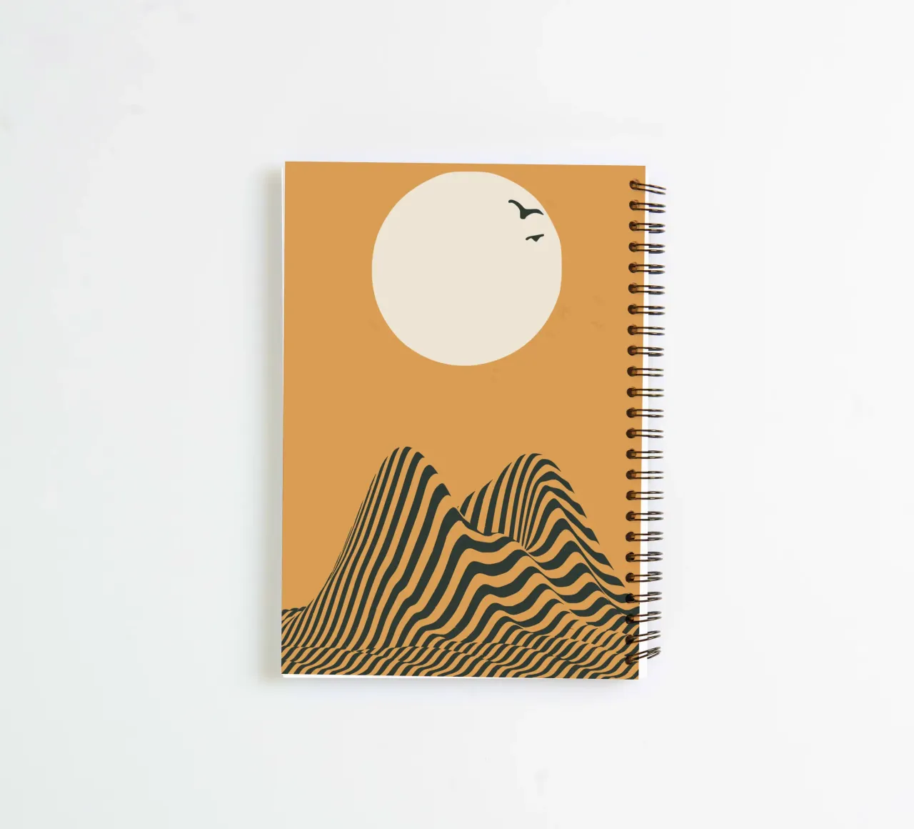 Dune jaune 03 carnet à spirale de Little Dean