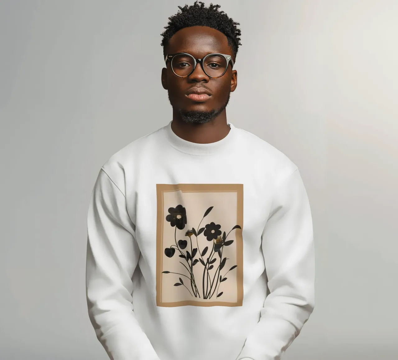 Abstract Art Minimal Flowers 1 sudadera de Nadjaa