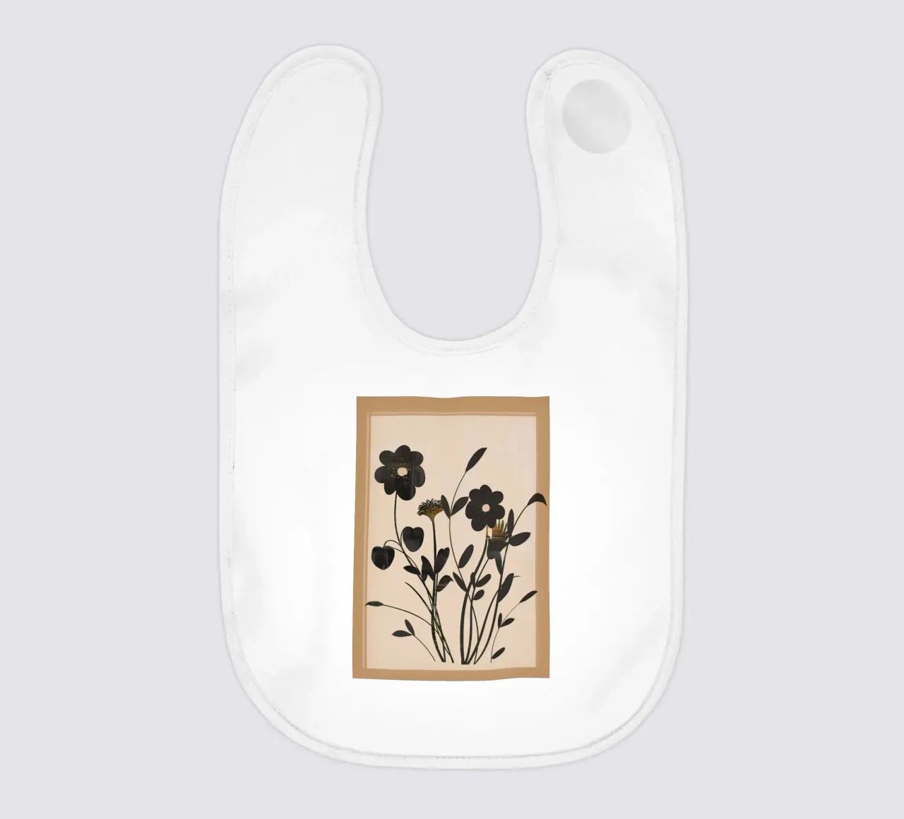 Abstract Art Minimal Flowers 1 bavaglino da Nadjaa