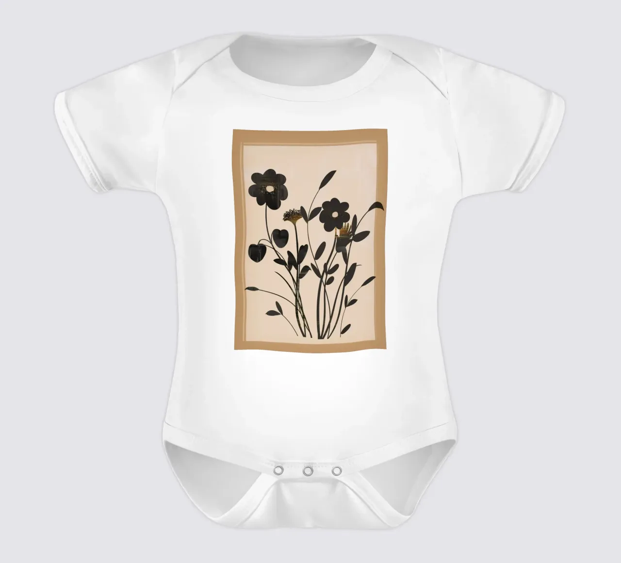 Abstract Art Minimal Flowers 1 body neonato maniche corte da Nadjaa