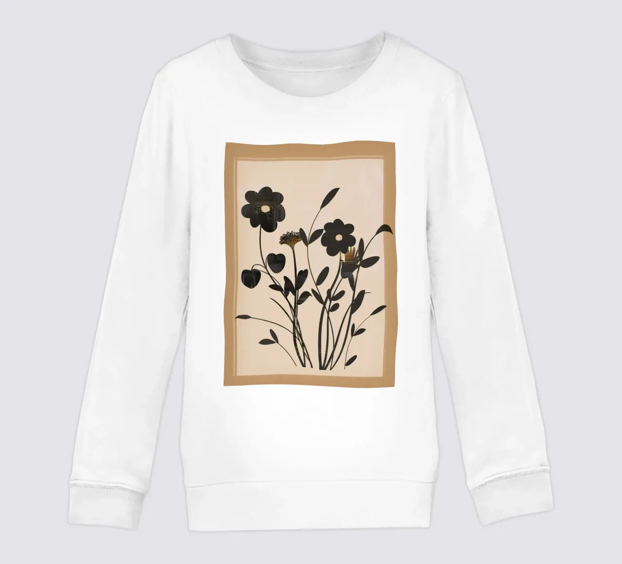 Abstract Art Minimal Flowers 1 felpa bambino da Nadjaa
