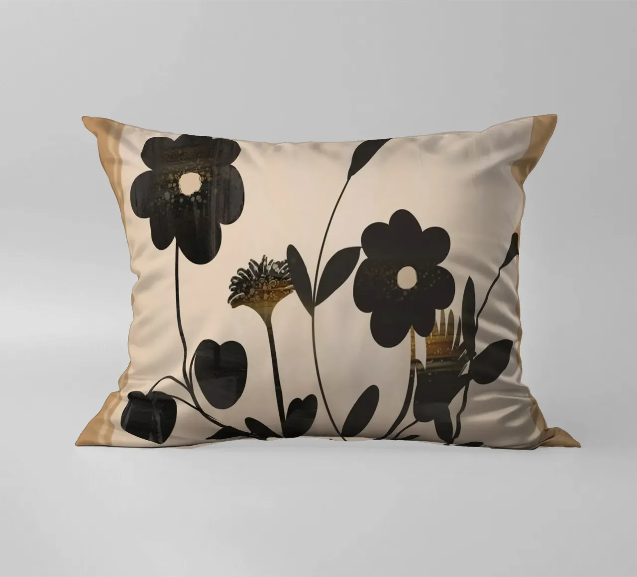 Abstract Art Minimal Flowers 1 cuscino da Nadjaa