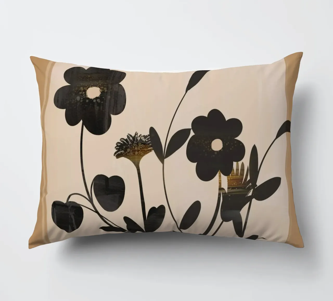 Abstract Art Minimal Flowers 1 cuscino da Nadjaa