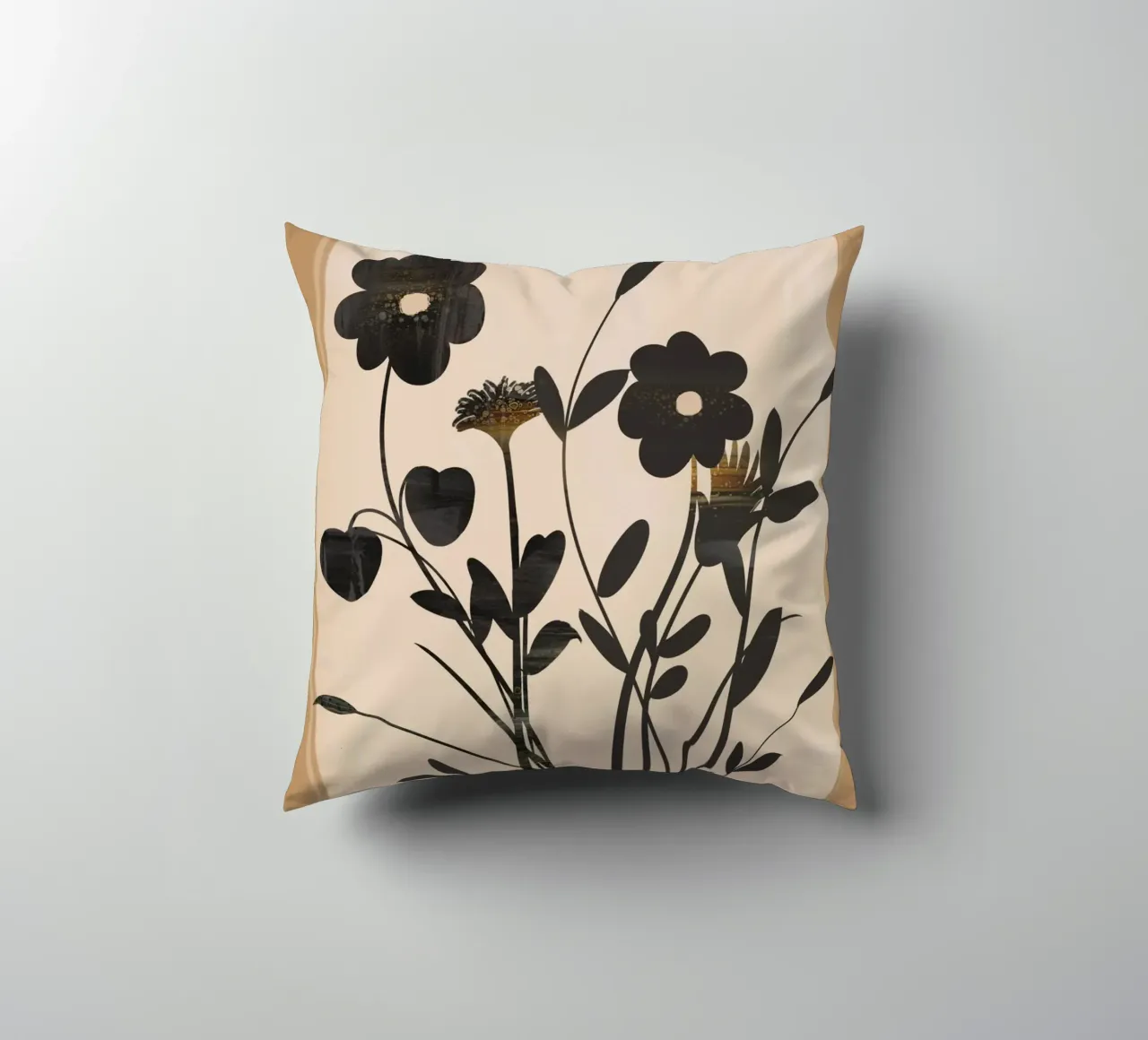 Abstract Art Minimal Flowers 1 cuscino da Nadjaa