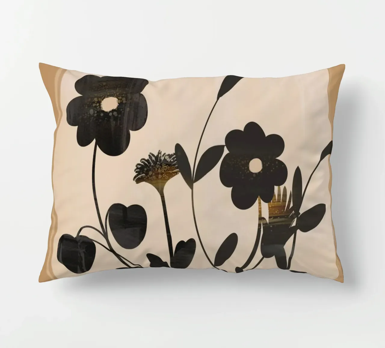 Abstract Art Minimal Flowers 1 cuscino da Nadjaa
