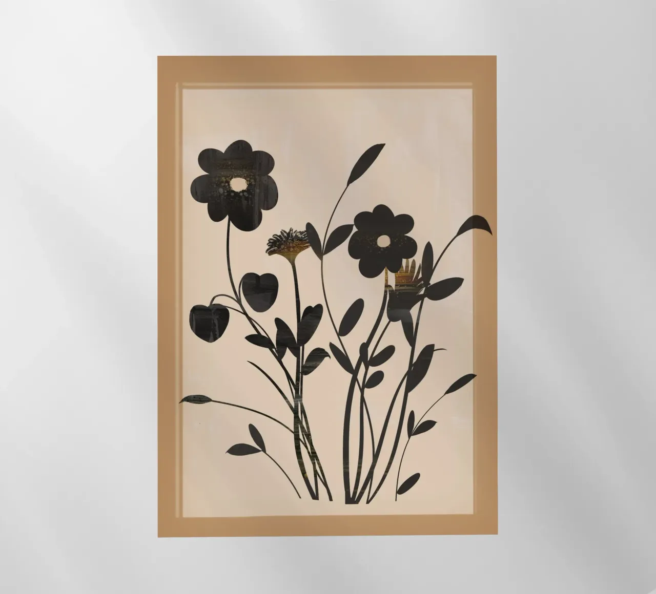 Abstract Art Minimal Flowers 1 pellicola backlit da Nadjaa