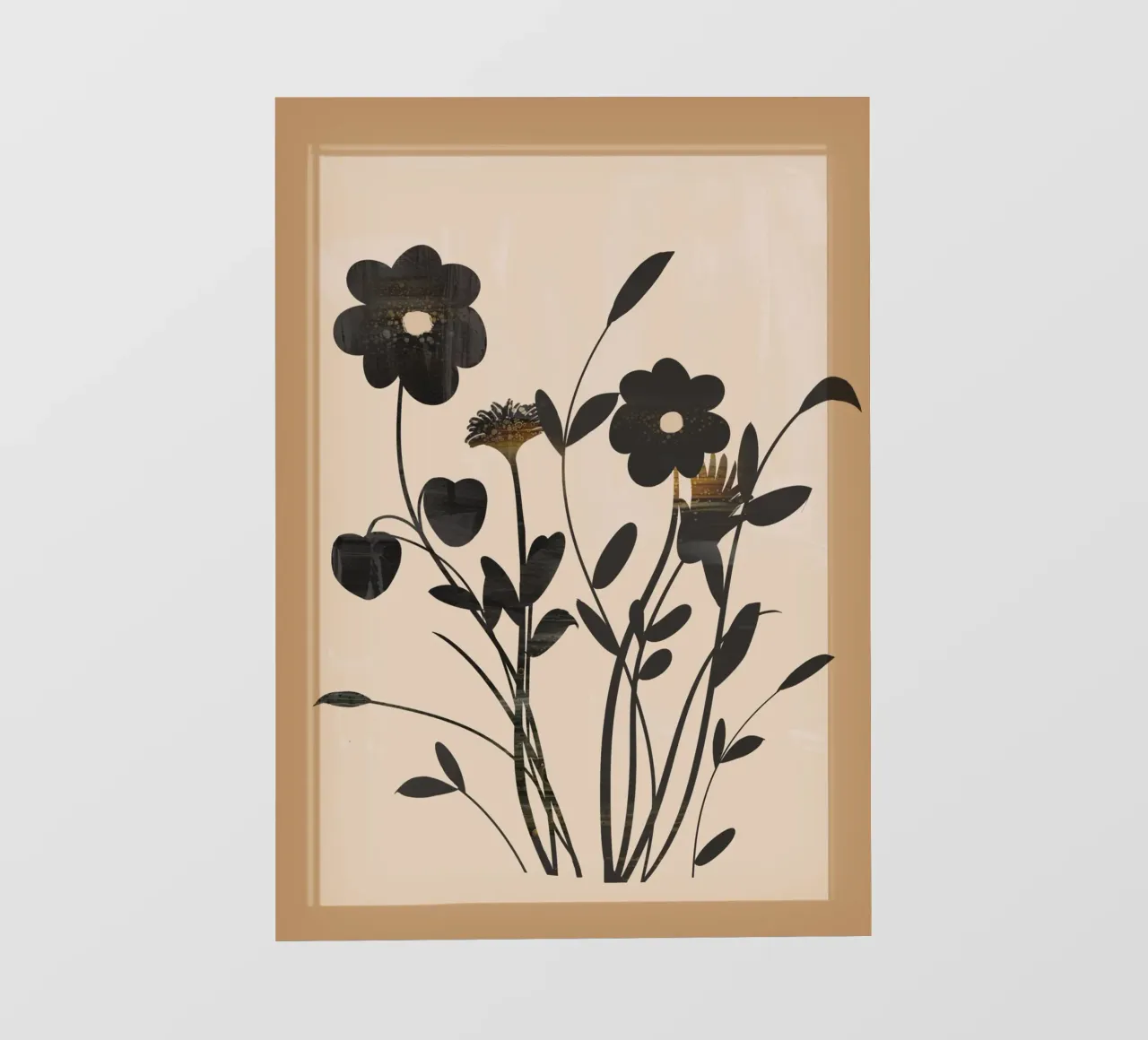 Abstract Art Minimal Flowers 1 telo in pvc da Nadjaa