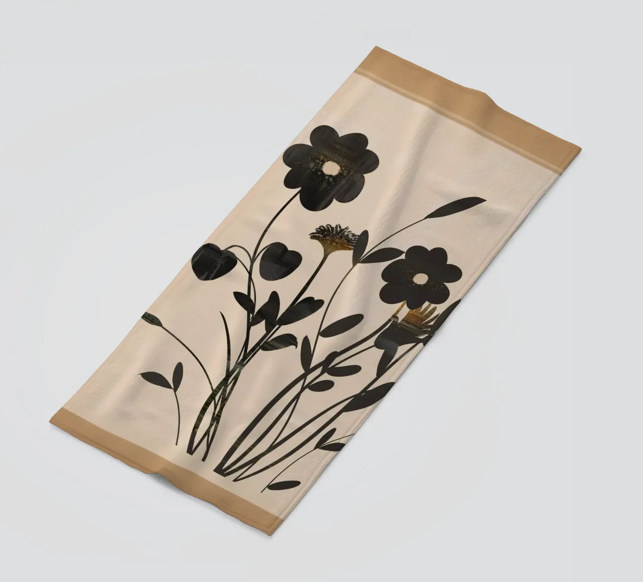 Abstract Art Minimal Flowers 1 telo mare da Nadjaa