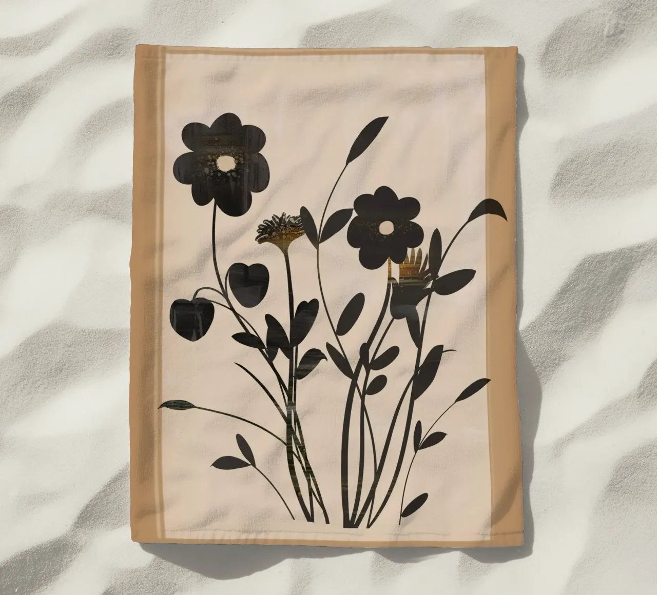 Abstract Art Minimal Flowers 1 telo mare da Nadjaa