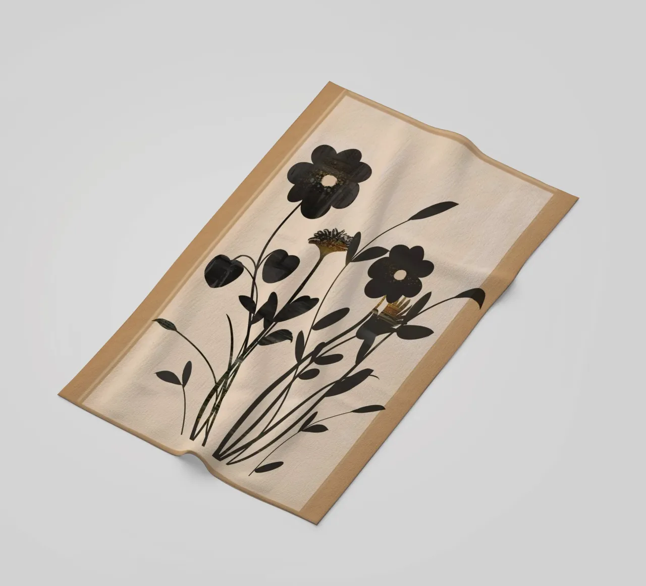 Abstract Art Minimal Flowers 1 telo mare da Nadjaa