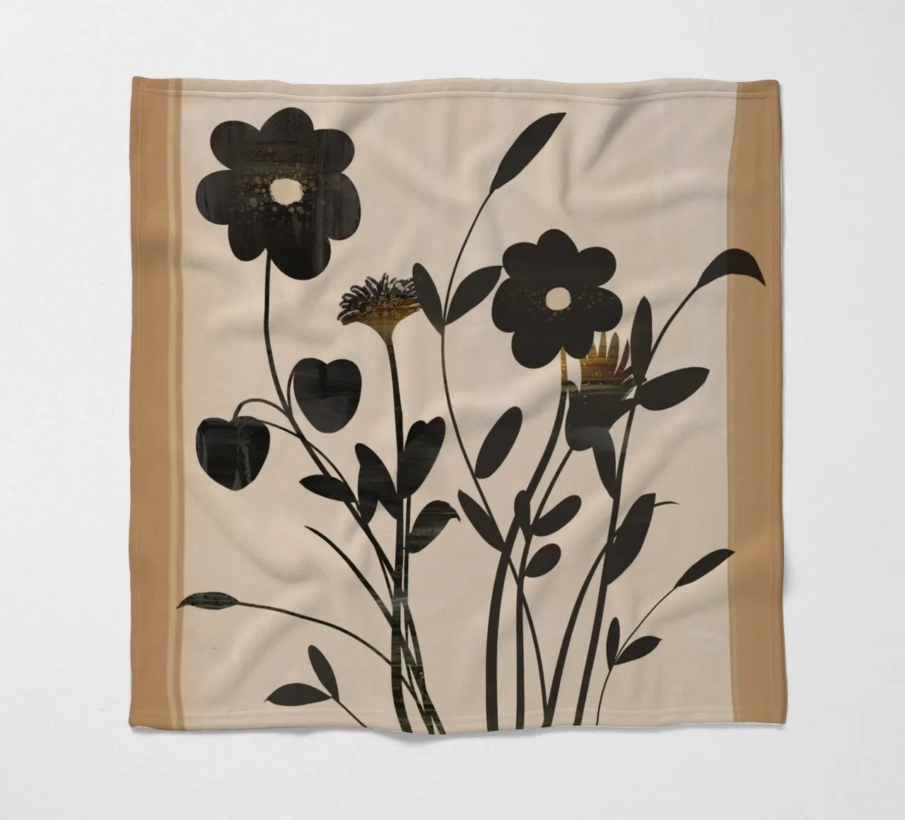 Abstract Art Minimal Flowers 1 coperta in pile da Nadjaa
