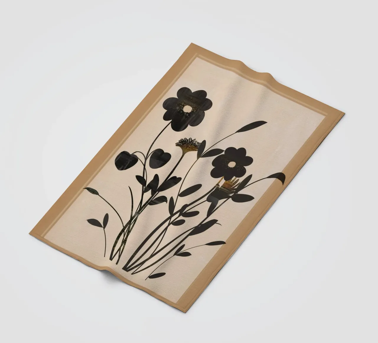 Abstract Art Minimal Flowers 1 coperta in pile da Nadjaa