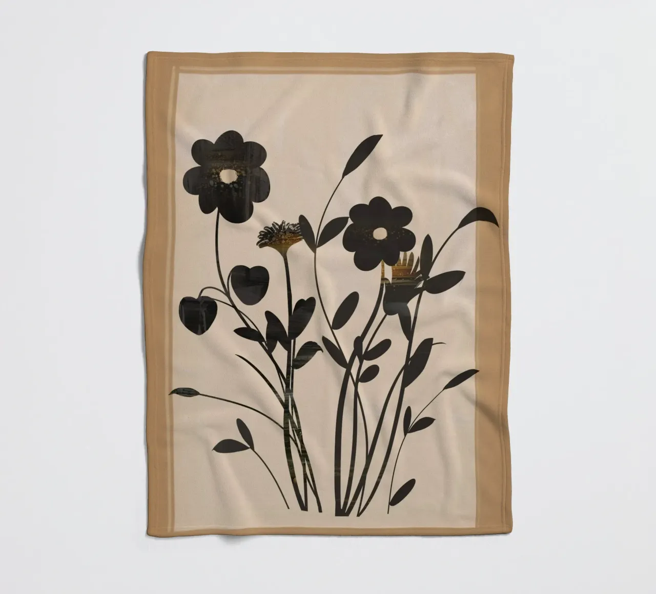 Abstract Art Minimal Flowers 1 coperta in pile da Nadjaa